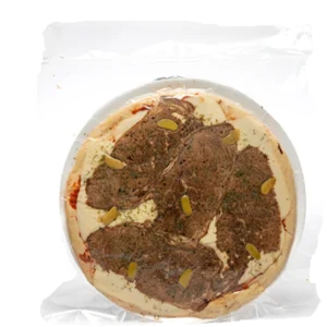 PIZZA DE TERNERA Y MUZZA